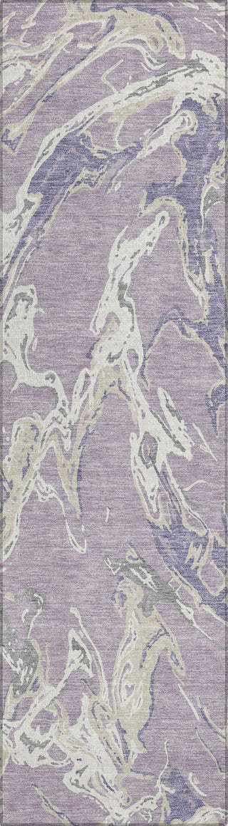 Piper Looms Chantille Abstract ACN1035 Lavender Machine Washable Area Rug Runner Main Image