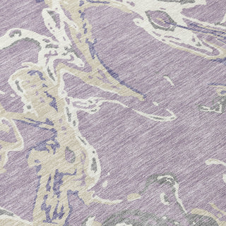 Piper Looms Chantille Abstract ACN1035 Lavender Machine Washable Area Rug Swatch Image