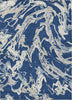 Piper Looms Chantille Abstract ACN1035 Navy Machine Washable Area Rug main image