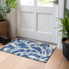 Piper Looms Chantille Abstract ACN1035 Navy Machine Washable Area Rug Scatter Lifestyle Image Feature