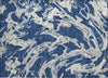 Piper Looms Chantille Abstract ACN1035 Navy Machine Washable Area Rug Scatter Main Image