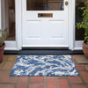 Piper Looms Chantille Abstract ACN1035 Navy Machine Washable Area Rug Scatter Outdoor Lifestyle Image Feature