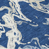 Piper Looms Chantille Abstract ACN1035 Navy Machine Washable Area Rug Swatch Image