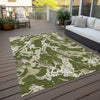 Piper Looms Chantille Abstract ACN1035 Olive Machine Washable Area Rug Outdoor Lifestyle Image Feature