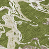 Piper Looms Chantille Abstract ACN1035 Olive Machine Washable Area Rug Swatch Image