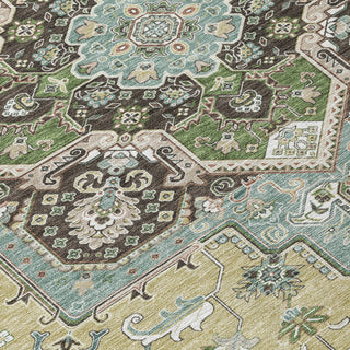 Piper Looms Chantille Oriental ACN1036 Beige Machine Washable Area Rug Swatch Image