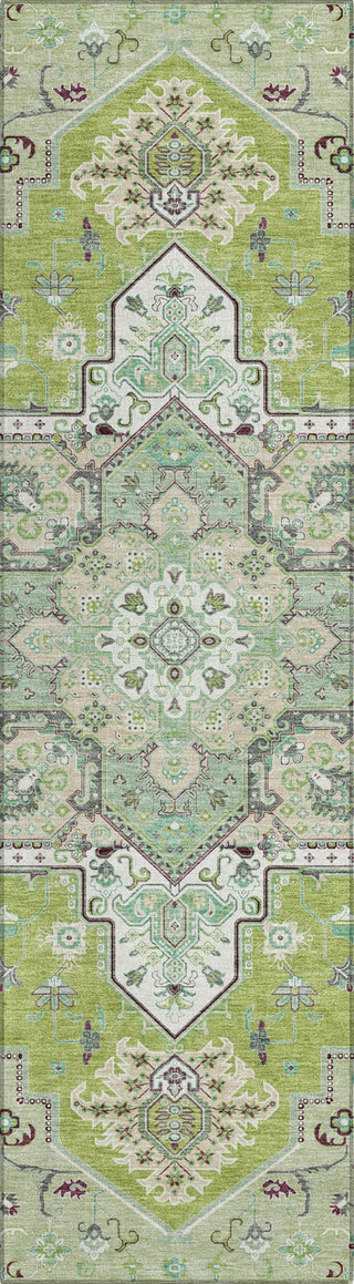 Piper Looms Chantille Oriental ACN1036 Green Machine Washable Area Rug Runner Main Image