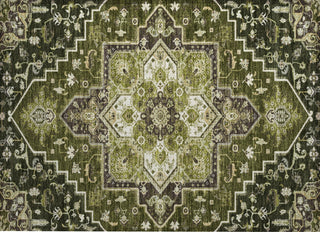 Piper Looms Chantille Oriental ACN1036 Olive Machine Washable Area Rug Scatter Main Image