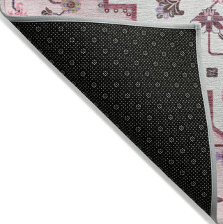 Piper Looms Chantille Oriental ACN1036 Pink Machine Washable Area Rug Backing Image