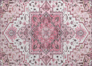 Piper Looms Chantille Oriental ACN1036 Pink Machine Washable Area Rug Scatter Main Image