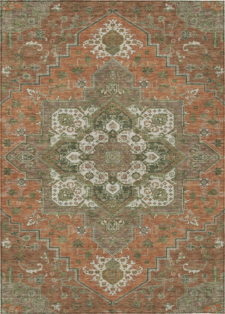 Piper Looms Chantille Oriental ACN1036 Rust Machine Washable Area Rug main image