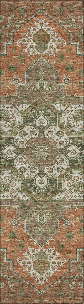 Piper Looms Chantille Oriental ACN1036 Rust Machine Washable Area Rug Runner Main Image