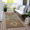 Piper Looms Chantille Oriental ACN1036 Rust Machine Washable Area Rug Runner Outdoor Lifestyle Image Feature