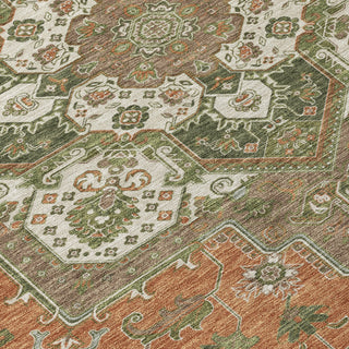 Piper Looms Chantille Oriental ACN1036 Rust Machine Washable Area Rug Swatch Image