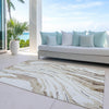 Piper Looms Chantille Swirls ACN1037 Ivory Machine Washable Area Rug Outdoor Lifestyle Image Feature