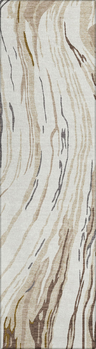 Piper Looms Chantille Swirls ACN1037 Ivory Machine Washable Area Rug Runner Main Image