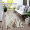 Piper Looms Chantille Swirls ACN1037 Ivory Machine Washable Area Rug Runner Outdoor Lifestyle Image Feature