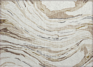 Piper Looms Chantille Swirls ACN1037 Ivory Machine Washable Area Rug Scatter Main Image