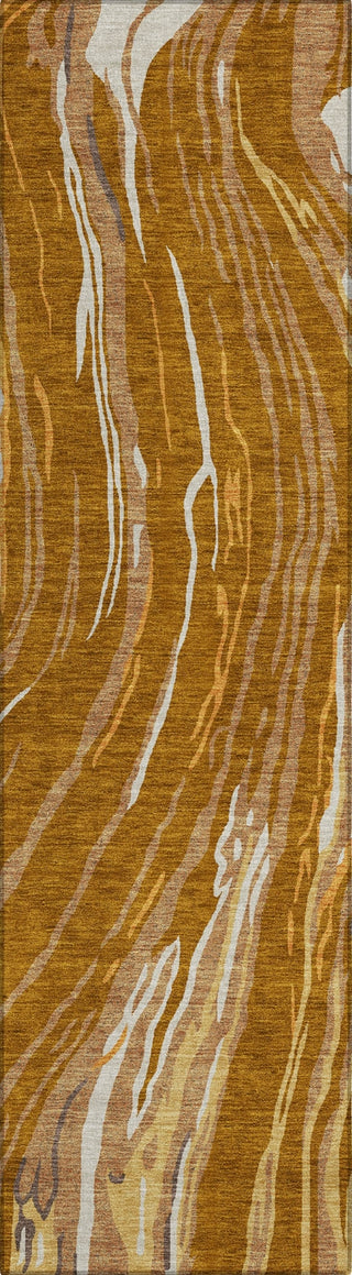 Piper Looms Chantille Swirls ACN1037 Paprika Machine Washable Area Rug Runner Main Image