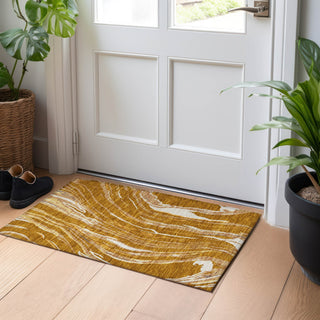 Piper Looms Chantille Swirls ACN1037 Paprika Machine Washable Area Rug Scatter Lifestyle Image Feature