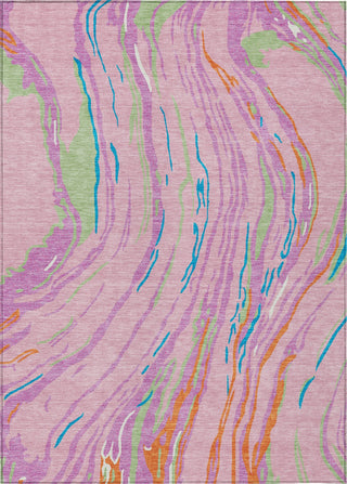 Piper Looms Chantille Swirls ACN1037 Pink Machine Washable Area Rug main image