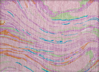 Piper Looms Chantille Swirls ACN1037 Pink Machine Washable Area Rug Scatter Main Image