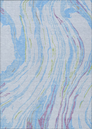 Piper Looms Chantille Swirls ACN1037 Sky Machine Washable Area Rug main image