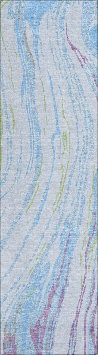 Piper Looms Chantille Swirls ACN1037 Sky Machine Washable Area Rug Runner Main Image