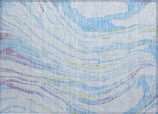 Piper Looms Chantille Swirls ACN1037 Sky Machine Washable Area Rug Scatter Main Image
