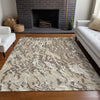 Piper Looms Chantille Swirls ACN1038 Beige Machine Washable Area Rug Lifestyle Image Feature