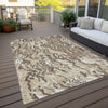 Piper Looms Chantille Swirls ACN1038 Beige Machine Washable Area Rug Outdoor Lifestyle Image Feature