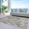 Piper Looms Chantille Swirls ACN1038 Beige Machine Washable Area Rug Outdoor Lifestyle Image Feature