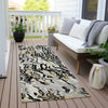 Piper Looms Chantille Swirls ACN1038 Black Machine Washable Area Rug Runner Outdoor Lifestyle Image Feature