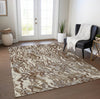 Piper Looms Chantille Swirls ACN1038 Brown Machine Washable Area Rug Lifestyle Image Feature