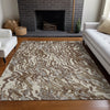 Piper Looms Chantille Swirls ACN1038 Brown Machine Washable Area Rug Lifestyle Image Feature