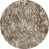 Piper Looms Chantille Swirls ACN1038 Brown Machine Washable Area Rug Round Main Image