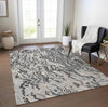 Piper Looms Chantille Swirls ACN1038 Gray Machine Washable Area Rug Lifestyle Image Feature