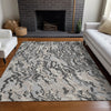 Piper Looms Chantille Swirls ACN1038 Gray Machine Washable Area Rug Lifestyle Image Feature