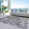Piper Looms Chantille Swirls ACN1038 Gray Machine Washable Area Rug Outdoor Lifestyle Image Feature