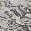 Piper Looms Chantille Swirls ACN1038 Gray Machine Washable Area Rug Swatch Image