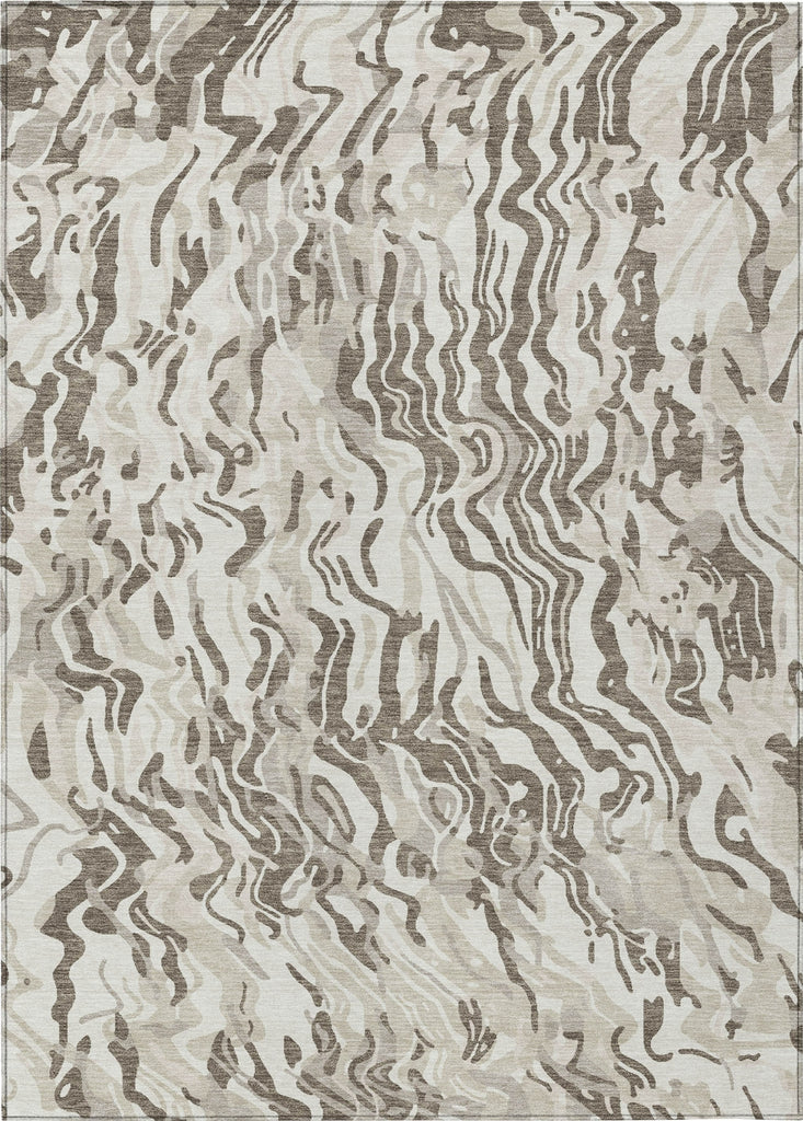 Piper Looms Chantille Swirls ACN1038 Ivory Machine Washable Area Rug main image