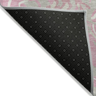 Piper Looms Chantille Swirls ACN1038 Pink Machine Washable Area Rug Backing Image