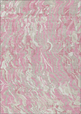 Piper Looms Chantille Swirls ACN1038 Pink Machine Washable Area Rug main image