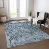 Piper Looms Chantille Swirls ACN1038 Sky Machine Washable Area Rug Lifestyle Image Feature
