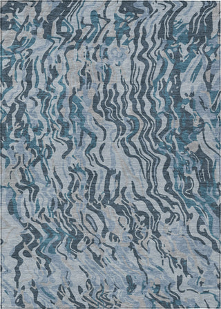 Piper Looms Chantille Swirls ACN1038 Sky Machine Washable Area Rug main image