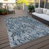 Piper Looms Chantille Swirls ACN1038 Sky Machine Washable Area Rug Outdoor Lifestyle Image Feature