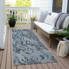 Piper Looms Chantille Swirls ACN1038 Sky Machine Washable Area Rug Runner Outdoor Lifestyle Image Feature