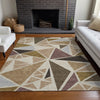 Piper Looms Chantille Geometric ACN1039 Beige Machine Washable Area Rug Lifestyle Image Feature