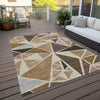 Piper Looms Chantille Geometric ACN1039 Beige Machine Washable Area Rug Outdoor Lifestyle Image Feature