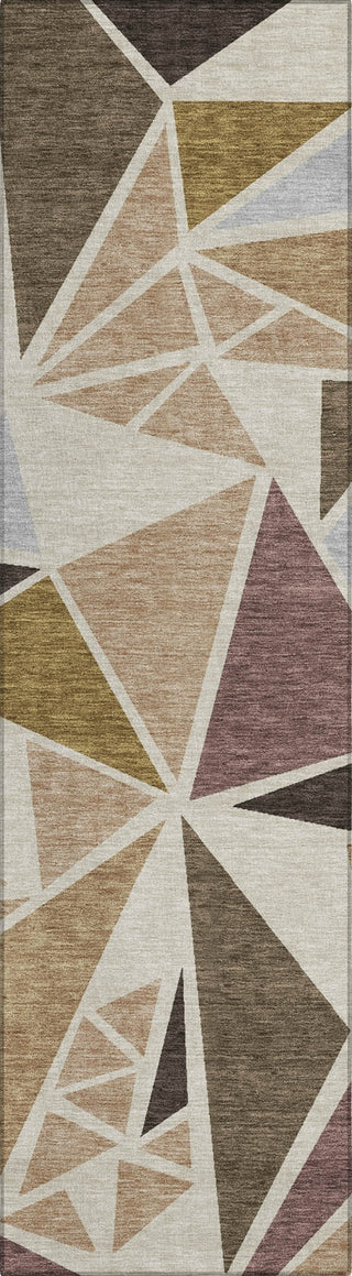 Piper Looms Chantille Geometric ACN1039 Beige Machine Washable Area Rug Runner Main Image